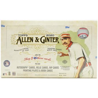 2020 Topps Allen & Ginter Baseball Hobby Pack