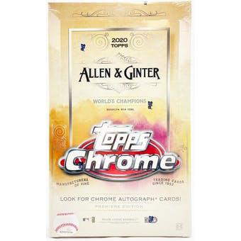 2020 Topps Allen & Ginter Chrome Baseball Hobby Pack